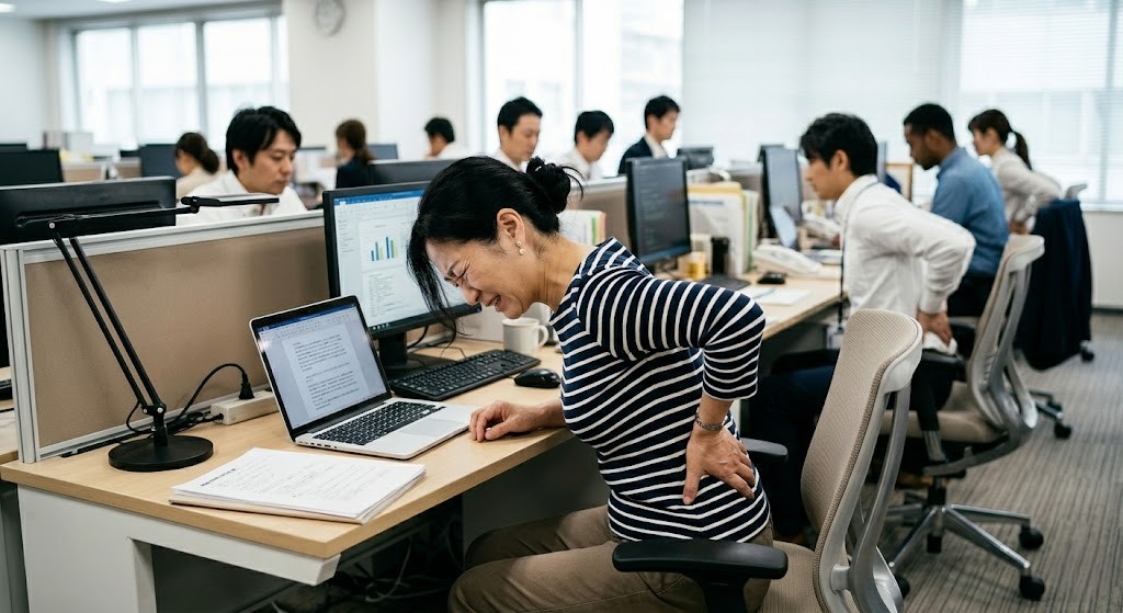 デスクワークによる腰痛に悩む横須賀市の方