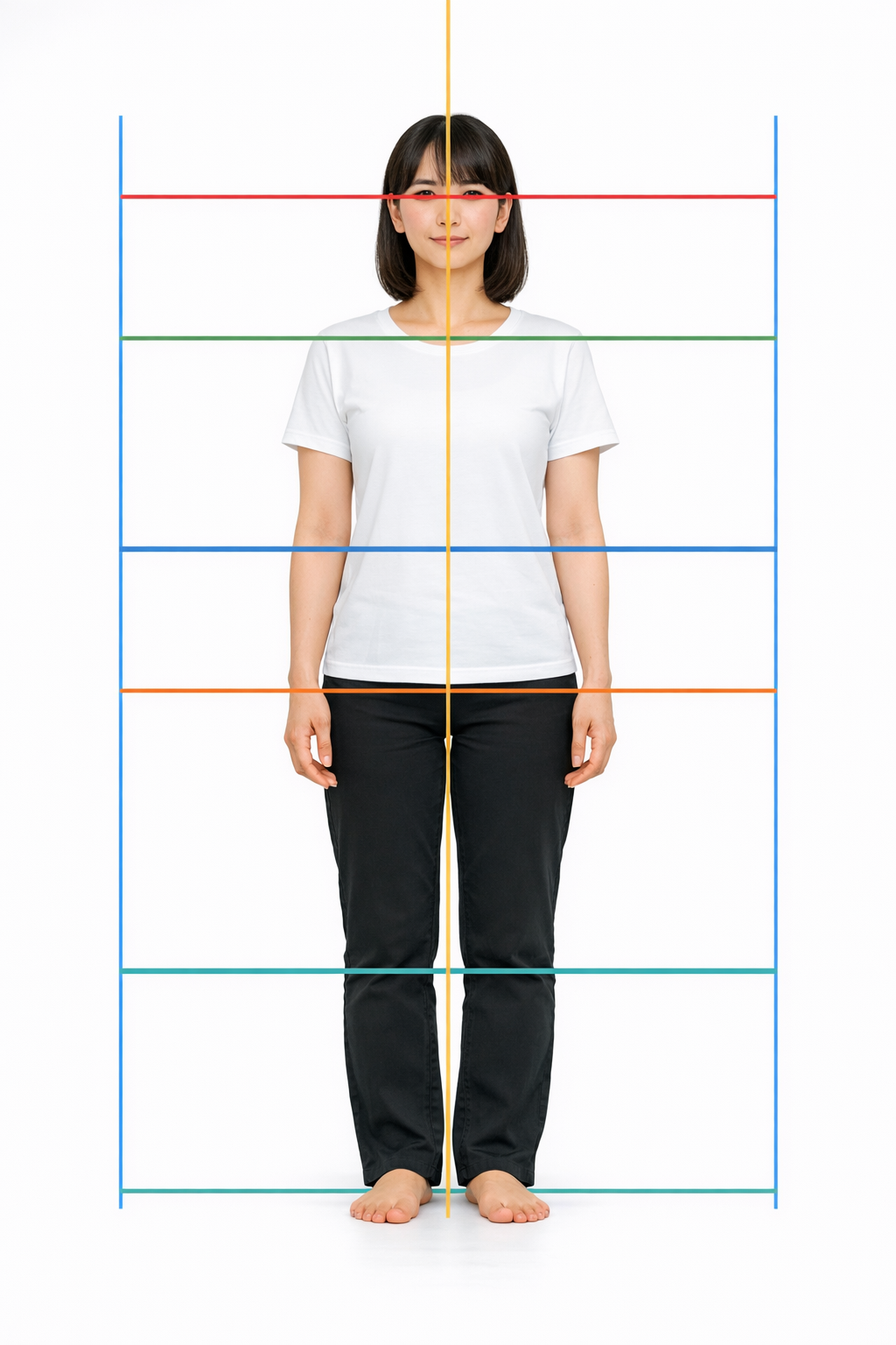 湘南山手整体院でAI姿勢分析により腰痛の原因を確認するイメージ