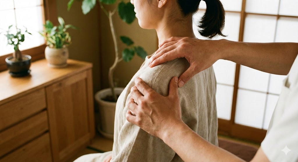 湘南山手整体院で慢性的な肩こりを改善する整体施術